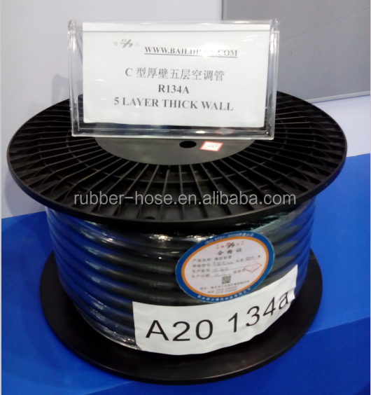 two polyester spiral barrier hose / air conditioning hose R134