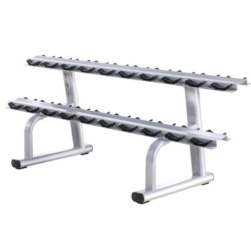 Gym fitness machine equipment Two Layer dumbbell rack