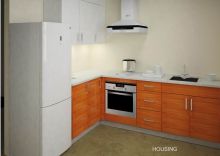 Laminated Kitchen Pantry Storage Cabinet , Painting / Satin Surface