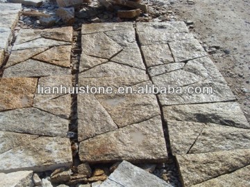 Yellow Granite Paver, Crazy Granite Paver, Irregular Granite Paver