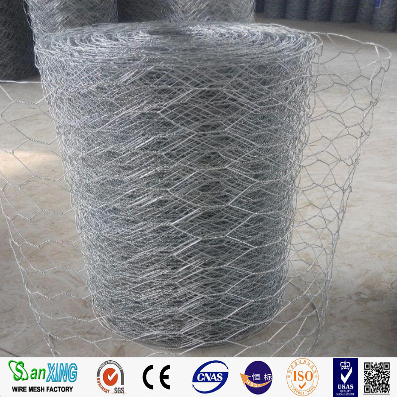 Galvanizzato/PVC a filo esagonale reti di pollo in rete da 25 mm Mesh dimensione