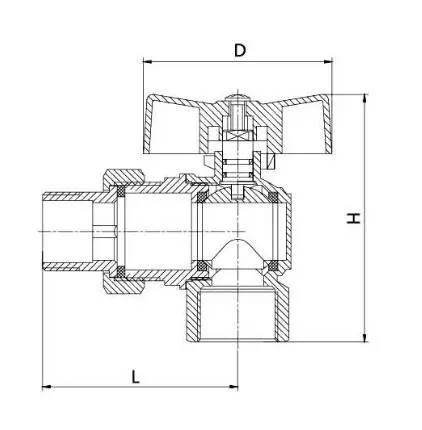 Angle Type Brass Ball Valve