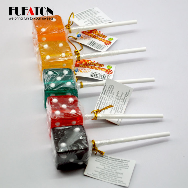 Hand Decorated Dice Lollipop for Wholesale