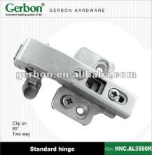 Clip-on special degree hinge for aluminium frame