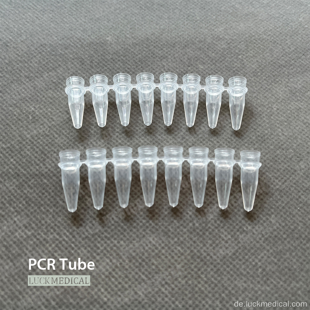 0,1 ml 0,2 ml PCR -Rohrstreifen