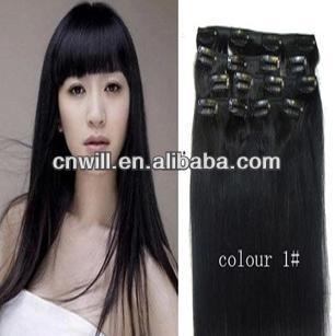 pretty 120g remy clip in hair extension clip in hair extensions for black women
