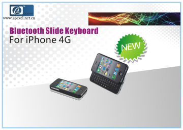 Mini Wireless Plastic Folding Bluetooth Keyboard For Iphone / Iphone 4g With Bluetooth 1.2