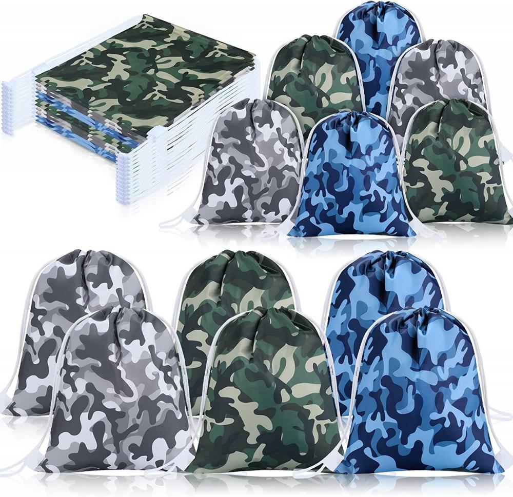 Camouflage Camo Drawstring Bags