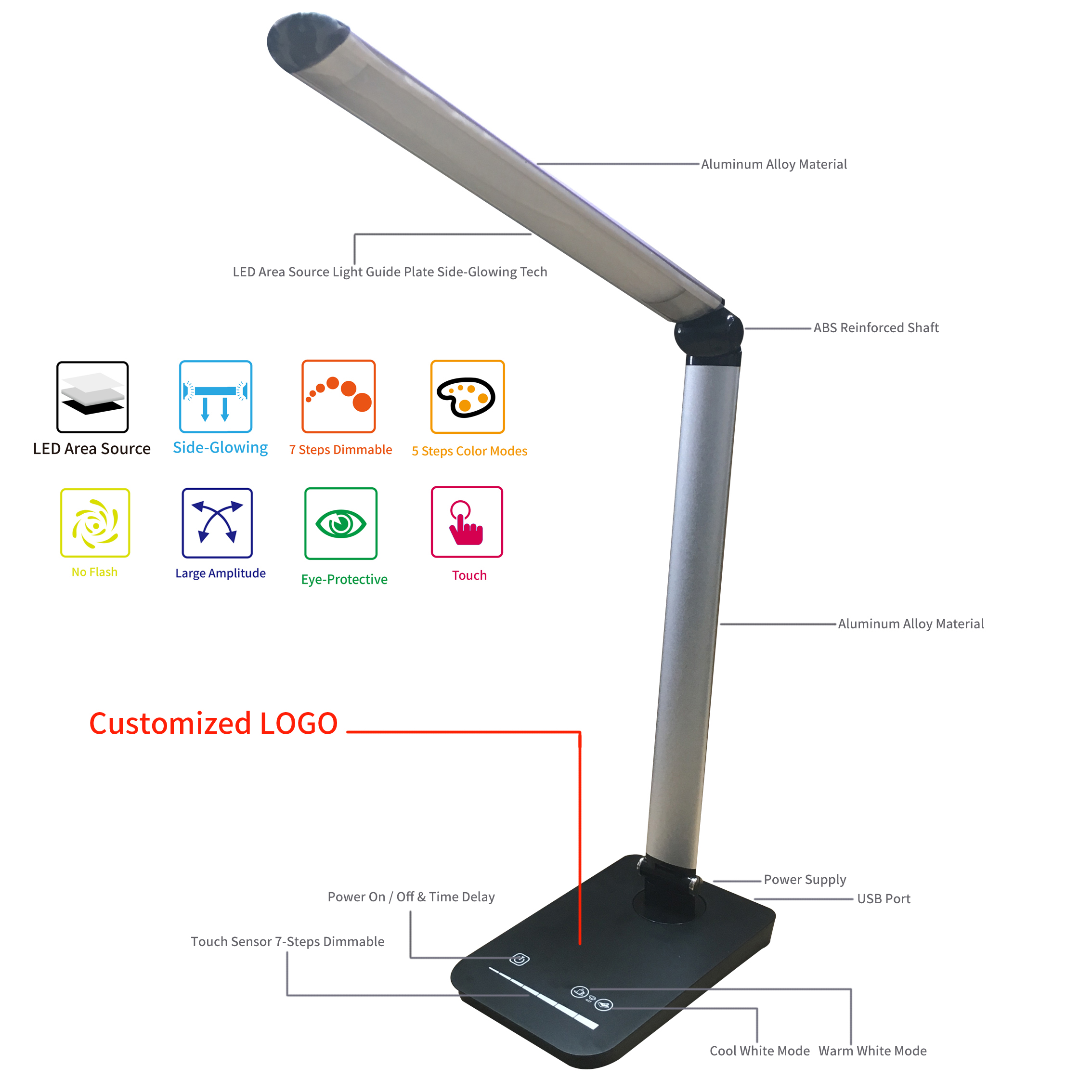 Wireless Chargeable Table Lamp