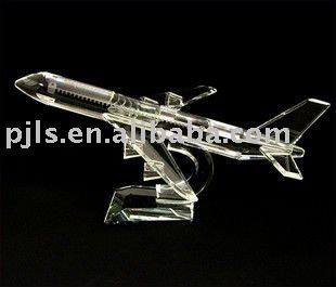 crystal model airplane