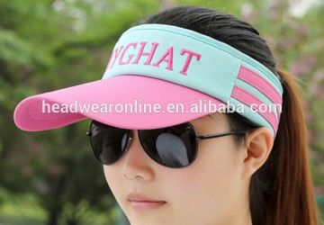 promotion hair sunvisor cap and baseball cap visor
