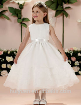 new designer baby gown satin sleeveless round neck make baby girl dresses