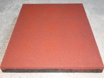 Outdoor rubber tile for garden, playground 500x500x30mm, with ISO9001certficate