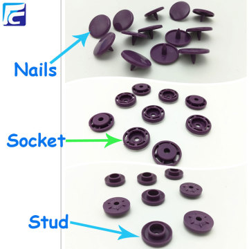 POM plastic Snap buttons fasteners for raincoat