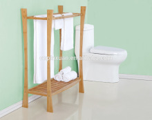 Towel Stand 100% natural bamboo towel holder rack for bathroom