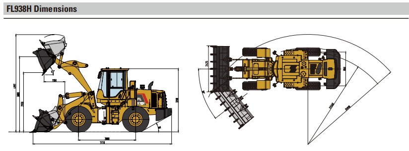 Keskikokoinen EHEEL Loader FL938H korkealla kestävyydellä