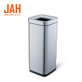 JAH Stainless Steel Big Square Wastepaper Basket Dustbin