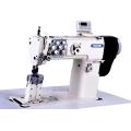 Direct Drive Double Needle Post Bed Compound Feed Upholstery Sewing Machine