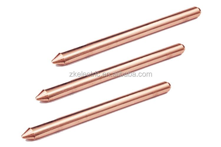 High quality copper ground rod and earth rod earthing rod price