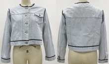 Blue Women's Jacket with Long Sleeve