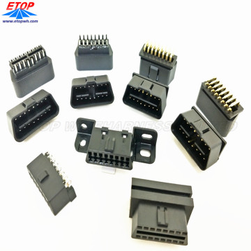 16 Pin Molded OBD Connectors for Automative
