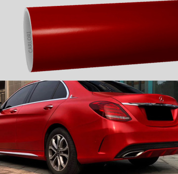 matte red car wrap vinyl