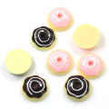 Flatback 23mm Cute Round Cookies Dessert Shaped Resin Beads Slime For DIY Kids Toy Items Room Ornaments Charms