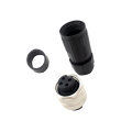 Conector de enchufe redondo de 4 polos rectos 7/8 ''