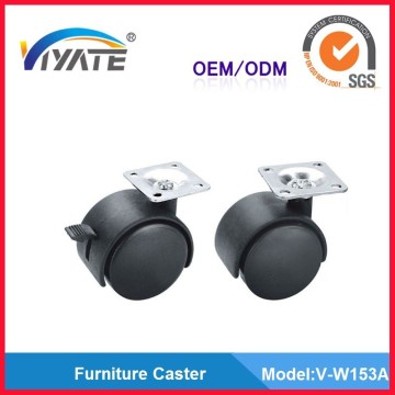 Office furnitue rubber caster wheels locking caster wheels