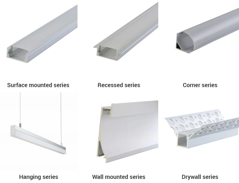 Excellent Quality Decorative furniture LED linear light Aluminum Profile for hotel