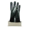 Guantes de trabajo de PVC negro de 35 cm