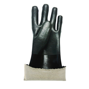 35cm black pvc work gloves