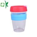 Kustom Muliti-warna Silicone Coffee Cup Sleeve dengan Logo