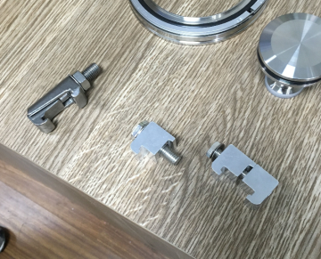 Vacuum Aluminum Double Wall Clamp C type Clamp