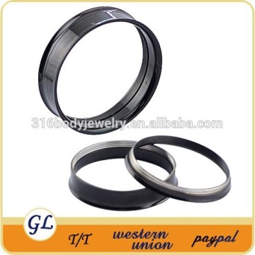 TP01570 anodized flesh tunnel piercings , stainless steel ear plug flesh tunnels