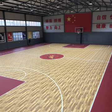 wood surface multisport PVC flooring