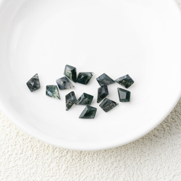 Wholesale Natural Moss Agate kite Cut gems