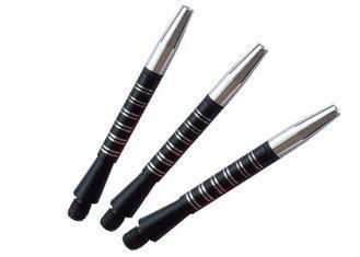 Customized 38mm Black Aluminium Dart Shafts With Graving Li