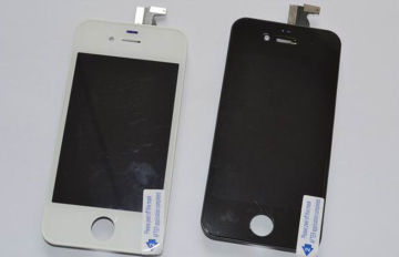 Black Cell Phone Lcd Screens , Iphone 4s Complete Lcd Display