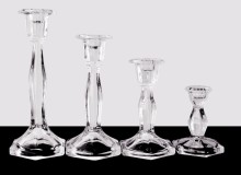 Glass candle stick holder