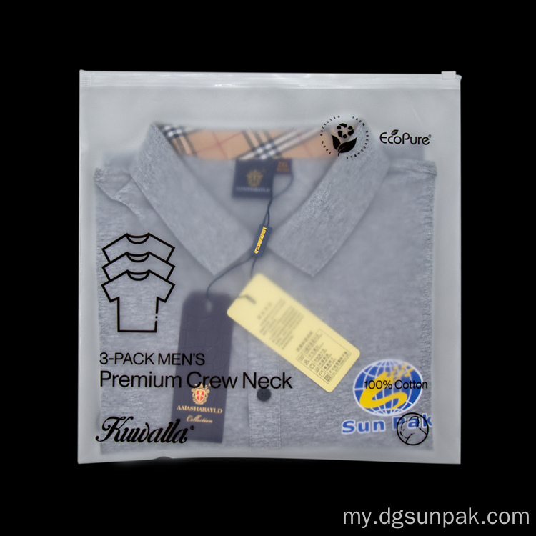 ZIP Lock Zipper အိတ်ကိုရေစိုခံသည့်မိုးအုံ့အိတ်များ