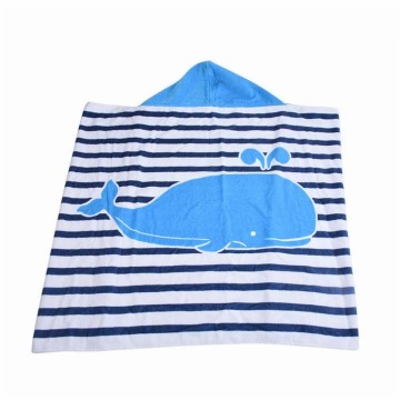 Customized design pattern Baby Hooded Towels Plain Dyed