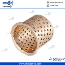 Flanged bronze bearing wrapped bronze bearing bushing