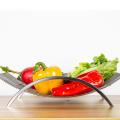 Metal Wire Countertop Fruit Bowl Basket Holder Stand