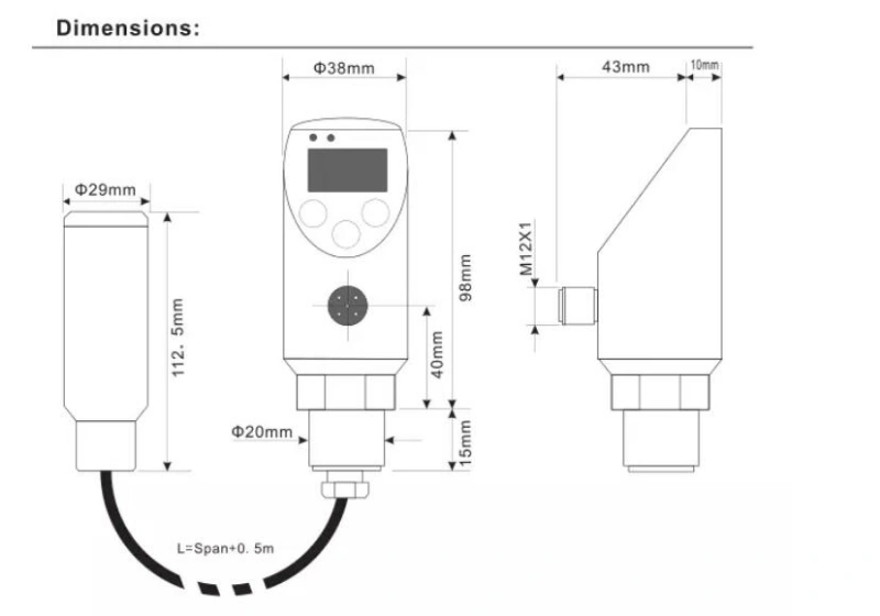 PNP NPN 4-20mA 0-10V Analog Output Signal Level Switch