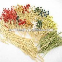 Natural bamboo skewer sticks