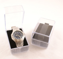 Wholesale Clear Simple Style Acrylic Watch Display Box Stands with Lid" could be shortened to:

"Acrylic Watch Display Box Stands with Lid - Wholesale