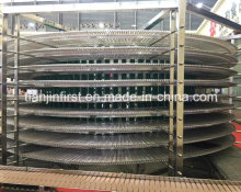 Spiral Cooling Tower Bakey Stainless Steel Hamburger Bread
