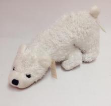 White polar bear pet toy