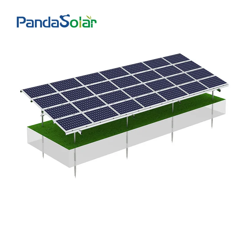 OEM Solar Panel Ground Mounting System Structures Aluminium Solar Bracket